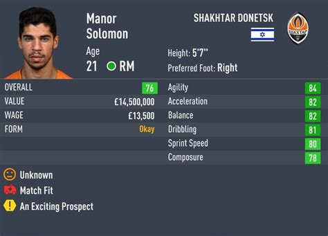 Manor Solomon FIFA 22 .
